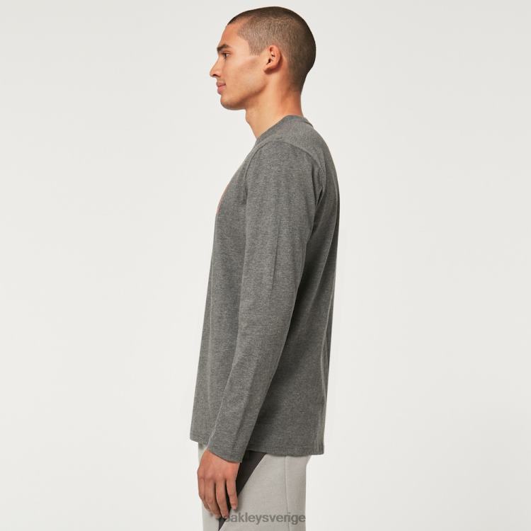 Oakley låst i b1b ls tee T8RX02369 ny atletisk grå