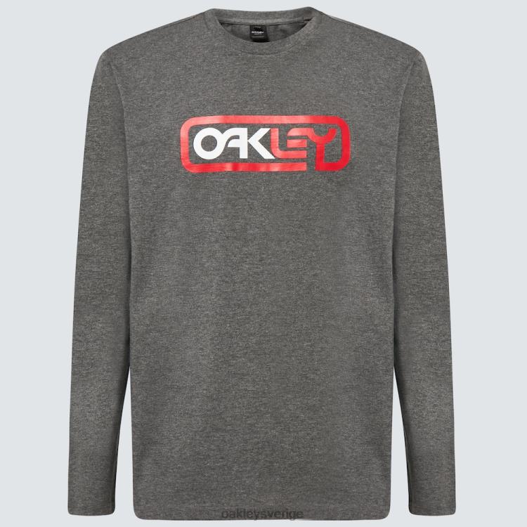Oakley låst i b1b ls tee T8RX02369 ny atletisk grå