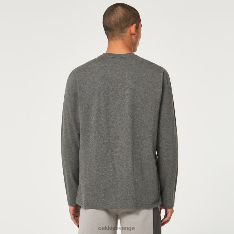 Oakley låst i b1b ls tee T8RX02369 ny atletisk grå