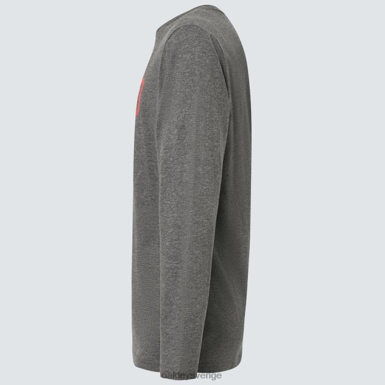 Oakley låst i b1b ls tee T8RX02369 ny atletisk grå