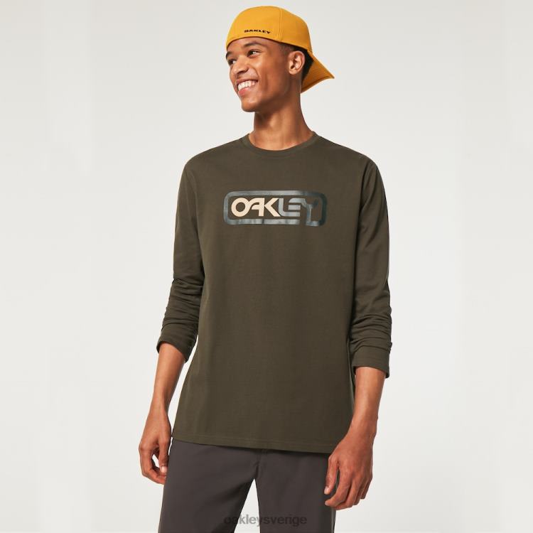 Oakley låst i b1b ls tee T8RX02373 ny mörk borste
