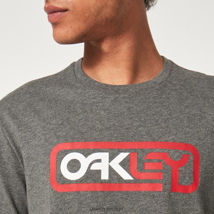 Oakley låst i b1b tee T8RX02374 ny atletisk grå