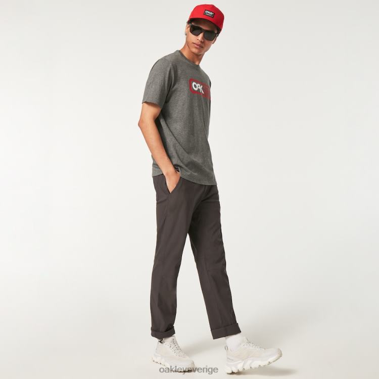 Oakley låst i b1b tee T8RX02374 ny atletisk grå