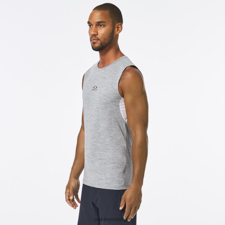 Oakley o passform rc ärmlös t-shirt T8RX02126 ny granitljung