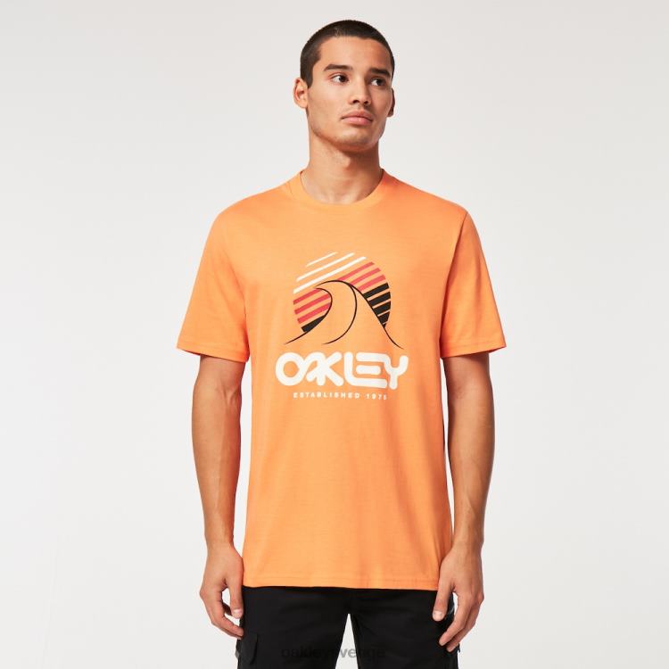 Oakley one wave b1b tee T8RX02138 mjuk orange