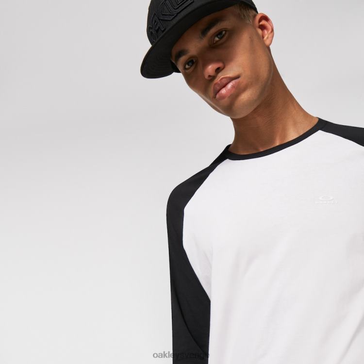 Oakley relax raglan 3/4 tee T8RX02469 benvit/svart