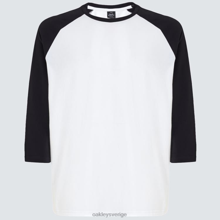 Oakley relax raglan 3/4 tee T8RX02469 benvit/svart