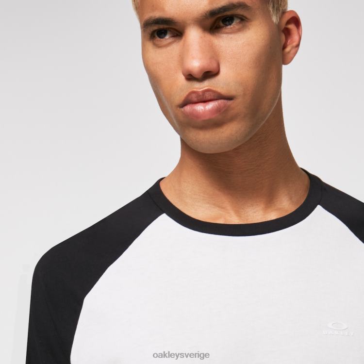 Oakley relax raglan 3/4 tee T8RX02469 benvit/svart