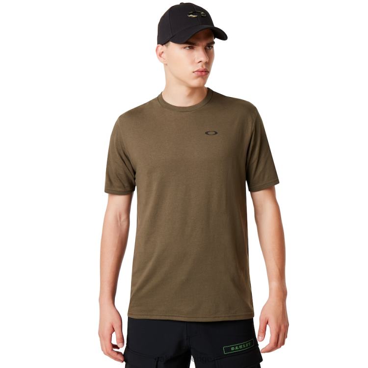 Oakley si flagga tee T8RX02397 mörk borste