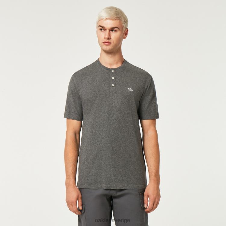 Oakley slappna av henley tee T8RX02203 ny atletisk grå