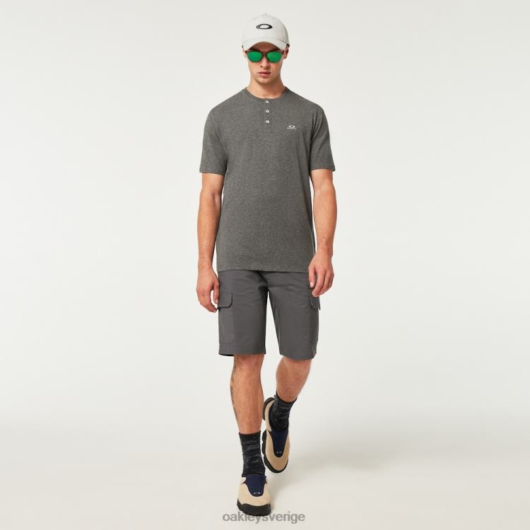 Oakley slappna av henley tee T8RX02203 ny atletisk grå
