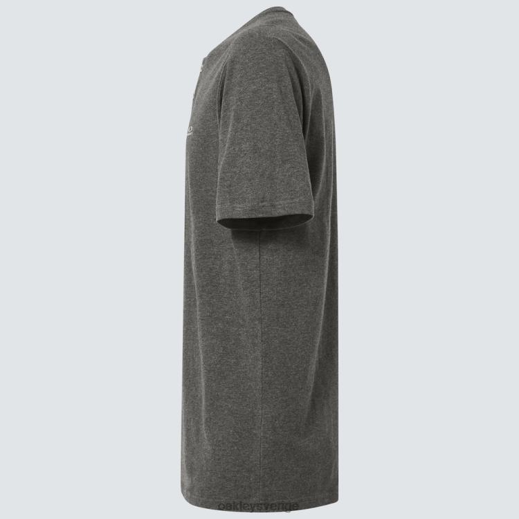 Oakley slappna av henley tee T8RX02203 ny atletisk grå