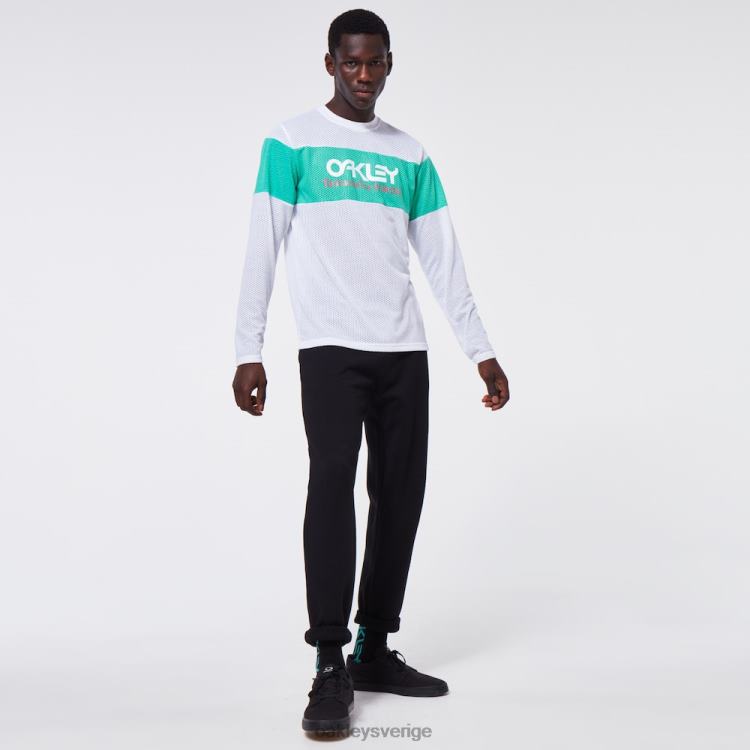 Oakley tnp eldig randig t-shirt T8RX02419 vit