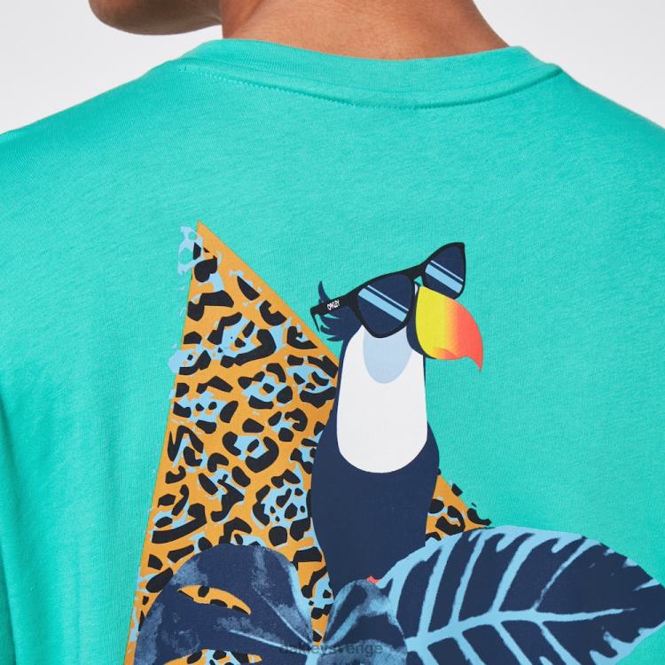 Oakley toucan tropisk t-shirt T8RX02437 mintgrön