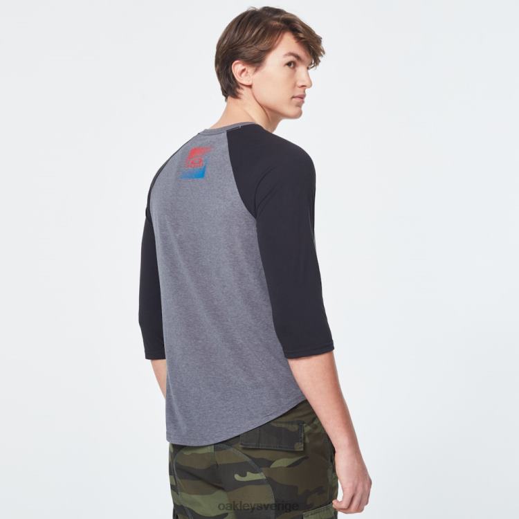 Oakley usa gradient ellips 3/4 tee T8RX02404 ny atletisk grå