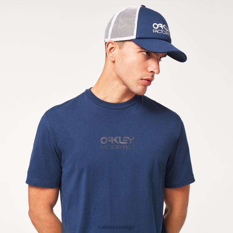 Oakley vardaglig fabrikspilot-t-shirt T8RX02440 tonal poseidon