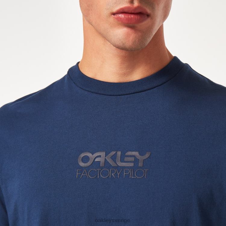 Oakley vardaglig fabrikspilot-t-shirt T8RX02440 tonal poseidon