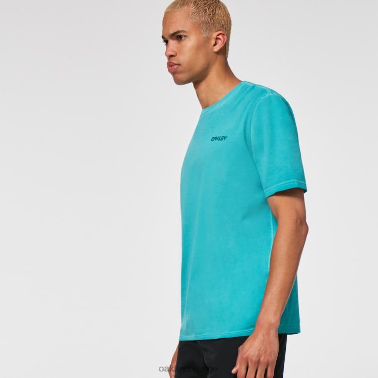 Oakley överfärgad b1b logotyp t-shirt T8RX02479 grön sjö