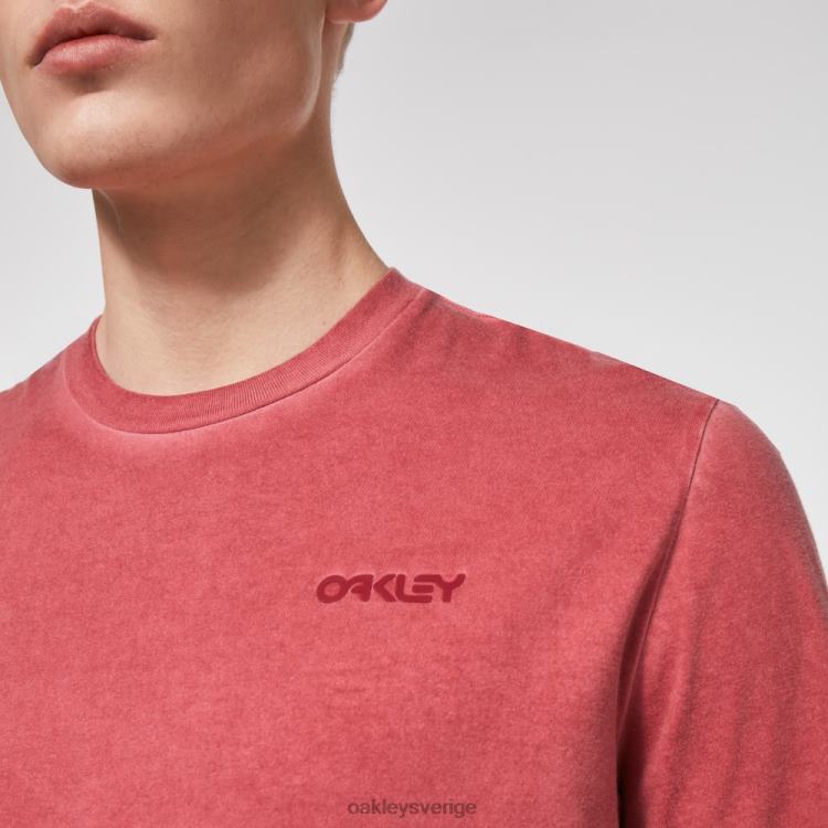 Oakley överfärgad b1b logotyp t-shirt T8RX02481 järnröd