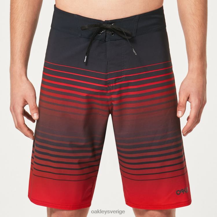 Oakley fade out 21 rc boardshort T8RX02835 svarta/röda ränder