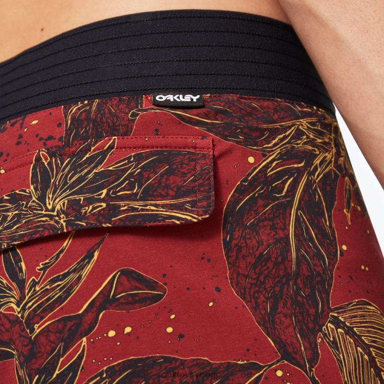Oakley ohana floral 20 boardshorts T8RX02894 röd blomgroda