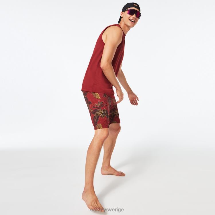 Oakley ohana floral 20 boardshorts T8RX02894 röd blomgroda